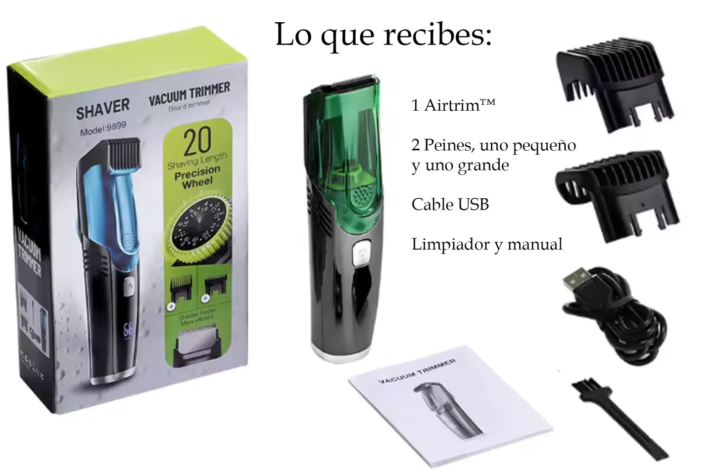 AirTrim™ Afeitado impecable, sin desorden.